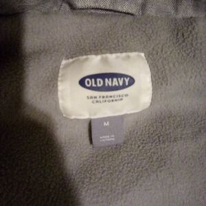 Old Navy Charcoal Fleece Outerwear